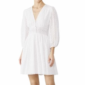 {JILL Jill Stuart} Brand New White Eyelet Puff Sleeve Dress